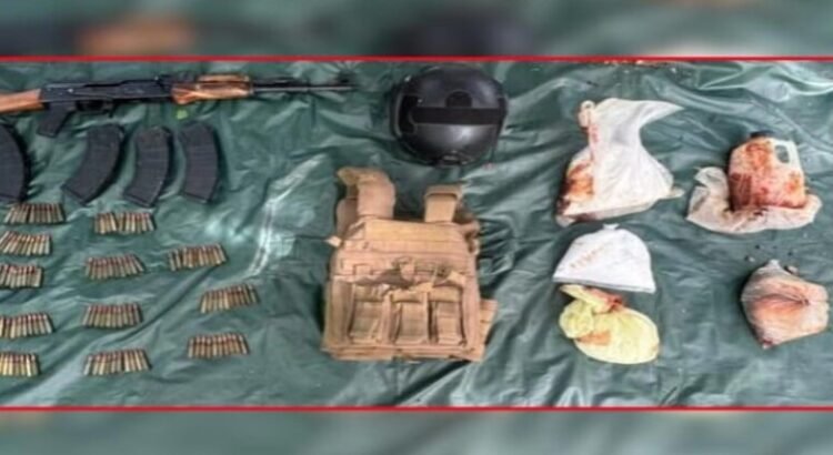 Decomisan arsenal de guerra en zona rural