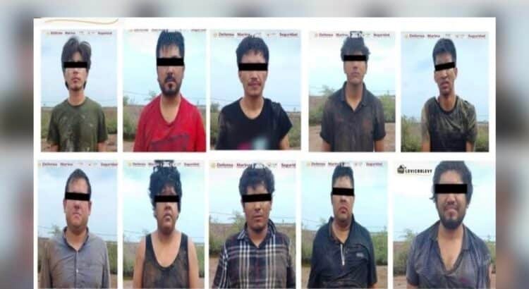 Capturan a 11 presuntos integrantes de “Los Mayos” en operativo en Navolato