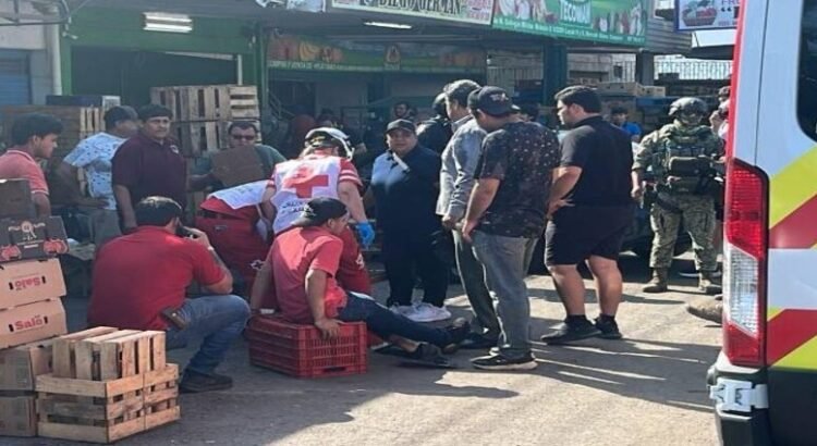 Ataque armado deja dos heridos en el Mercado de Abastos