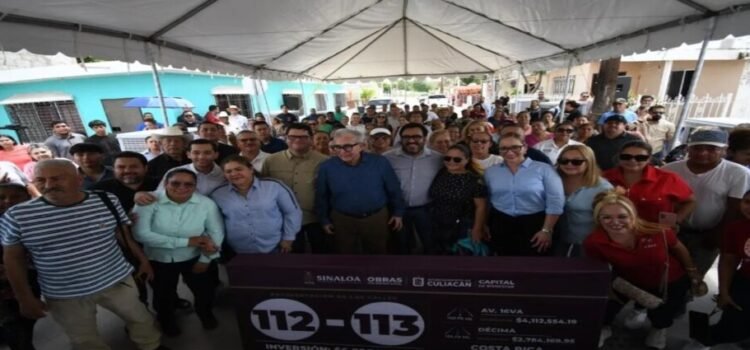 El alcalde y el gobernador encabezan entrega de dos calles en la sindicatura de Costa Rica