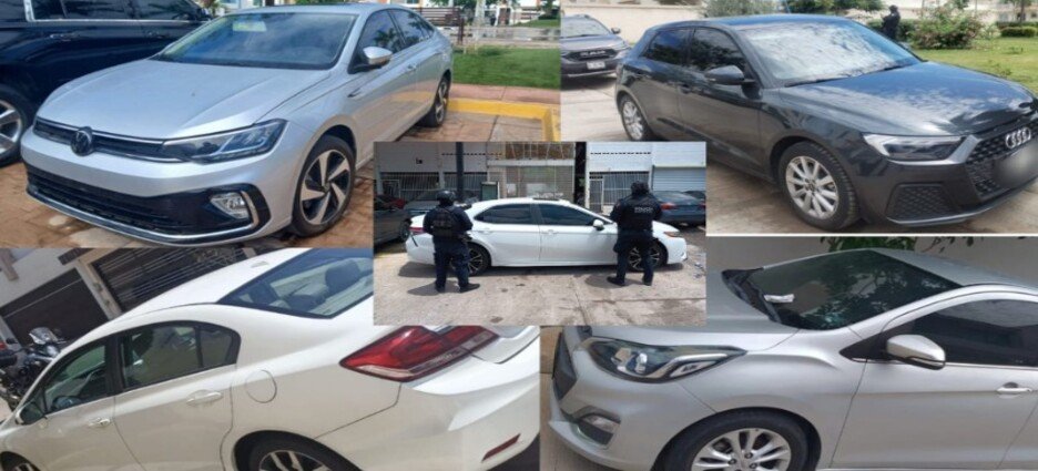 Recuperan cinco vehículos con reporte de robo