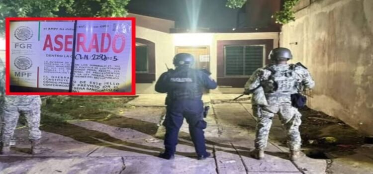 Decomisan arsenal de guerra y 230 kilos de metanfetamina en zona residencial Decomisan arsenal de guerra y 230 kilos de metanfetamina en zona residencial