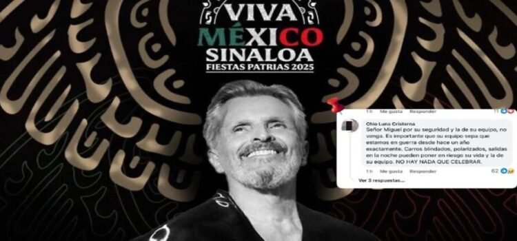 Ciudadanos rechazan presentación de Miguel Bosé el Grito de Independencia