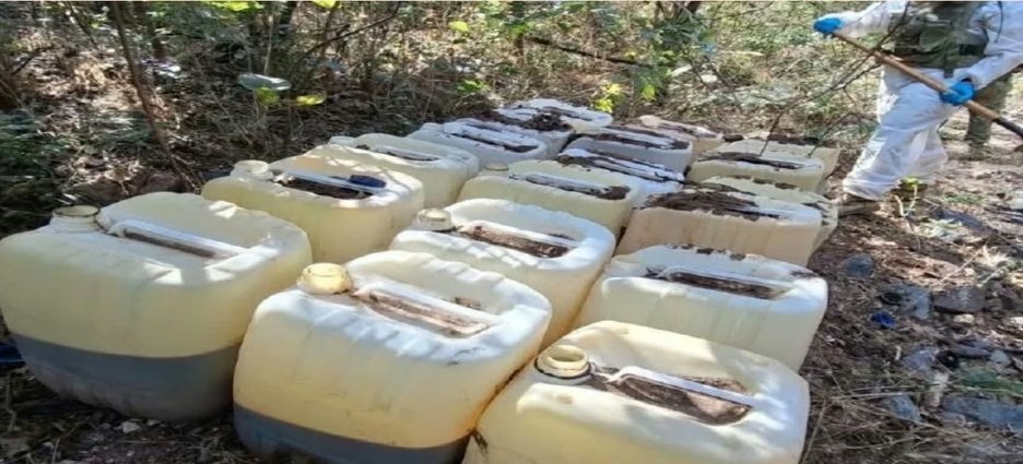 Ejército desmantela dos laboratorios clandestinos en la sierra de Culiacán
