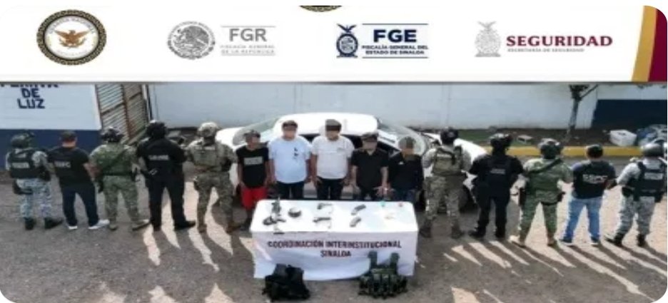 Detienen a cinco civiles armados en Culiacán; aseguran arsenal y vehículo
